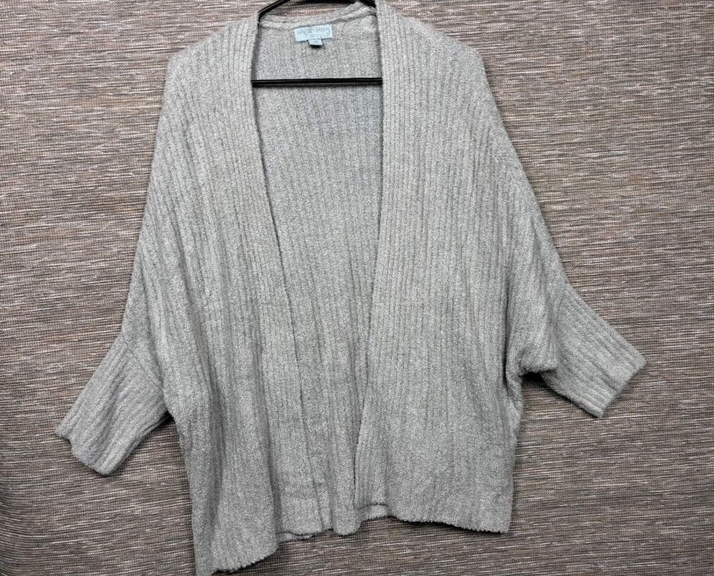 Barefoot Dreams CozyChic Lite Ribbed Shrug Cardi Meadow Green Sz L/XL QVWCl1183